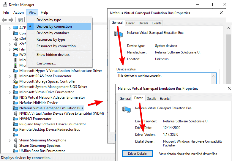 XOutput and ViGEmBus Architecture Diagram