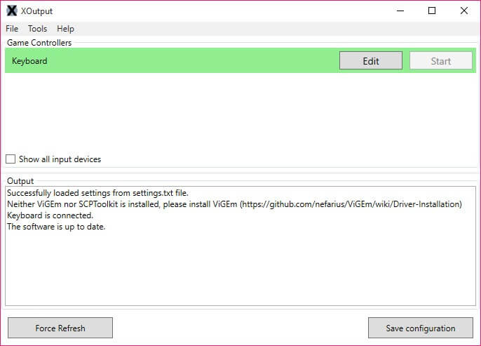 XOutput Controller Mapping and Deadzone Settings