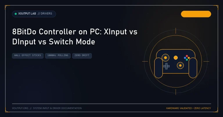 8BitDo Controller on PC: XInput vs DInput vs Switch Mode