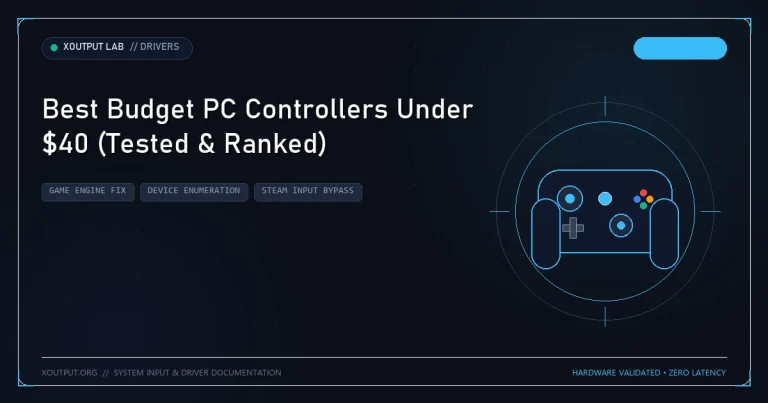 Best Budget PC Controllers Under $40 (Tested & Ranked)