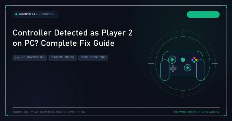 Controller Detected as Player 2 on PC? Complete Fix Guide