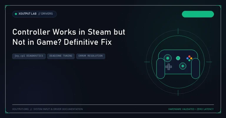 Controller Works in Steam but Not in Game? Definitive Fix