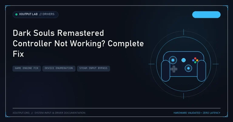 Dark Souls Remastered Controller Not Working? Complete Fix