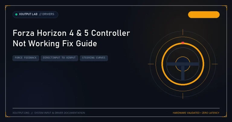 Forza Horizon 4 & 5 Controller Not Working Fix Guide
