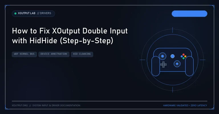 How to Fix XOutput Double Input with HidHide (Step-by-Step)