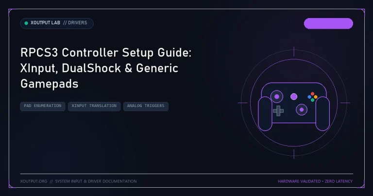 RPCS3 Controller Setup Guide: XInput, DualShock & Generic Gamepads