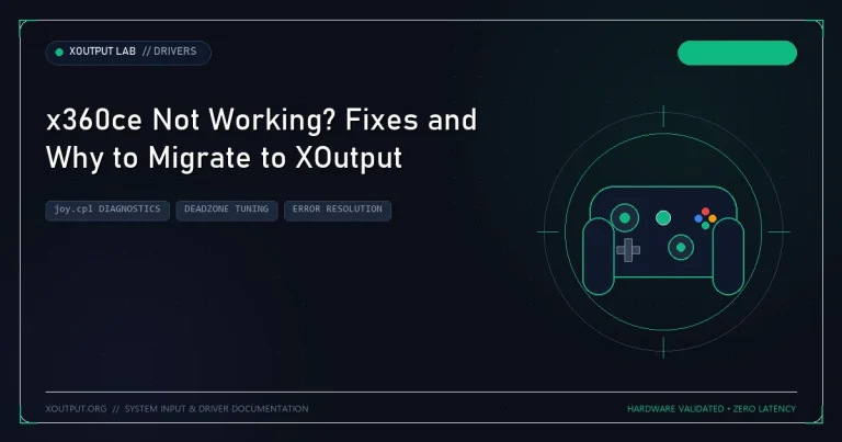 x360ce Not Working? Fixes and Why to Migrate to XOutput