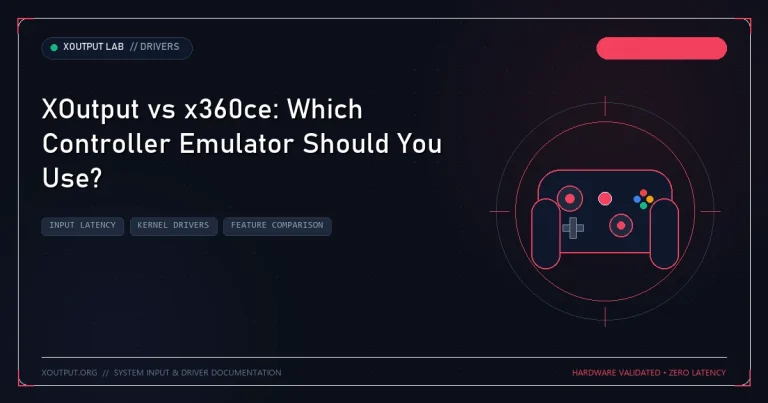 XOutput vs x360ce: Which Controller Emulator Should You Use?